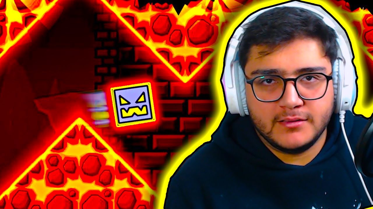 متابع تحداني في هذه اللعبة 😠🤣 | Geometry Dash