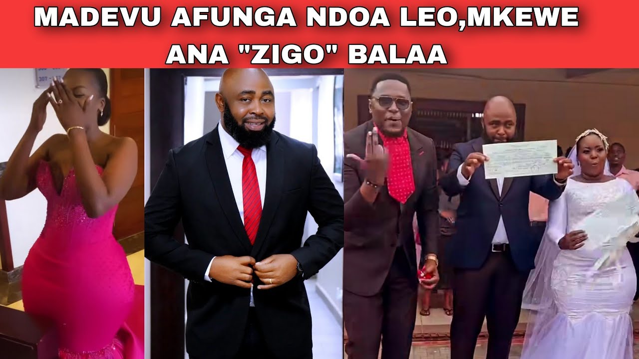 MADEVU WA JUA KALI AFUNGA NDOA,JE HARUSI YAKE NI KAMA YA WOLPER?? ONA HII