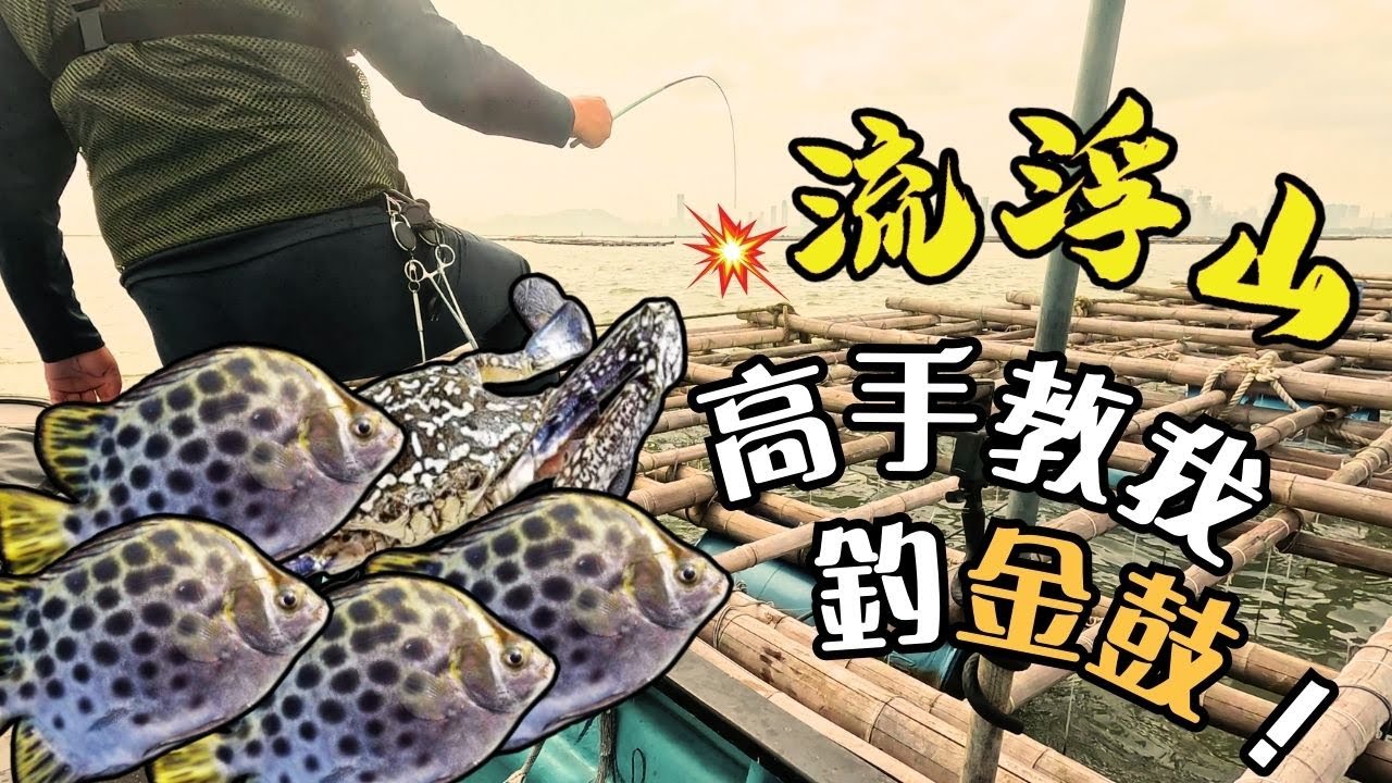 【流浮山釣魚】高手教我釣金鼓！第一次踏上蠔排！能在危險釣場中爆釣嗎？#fishing #艇釣 #釣魚
