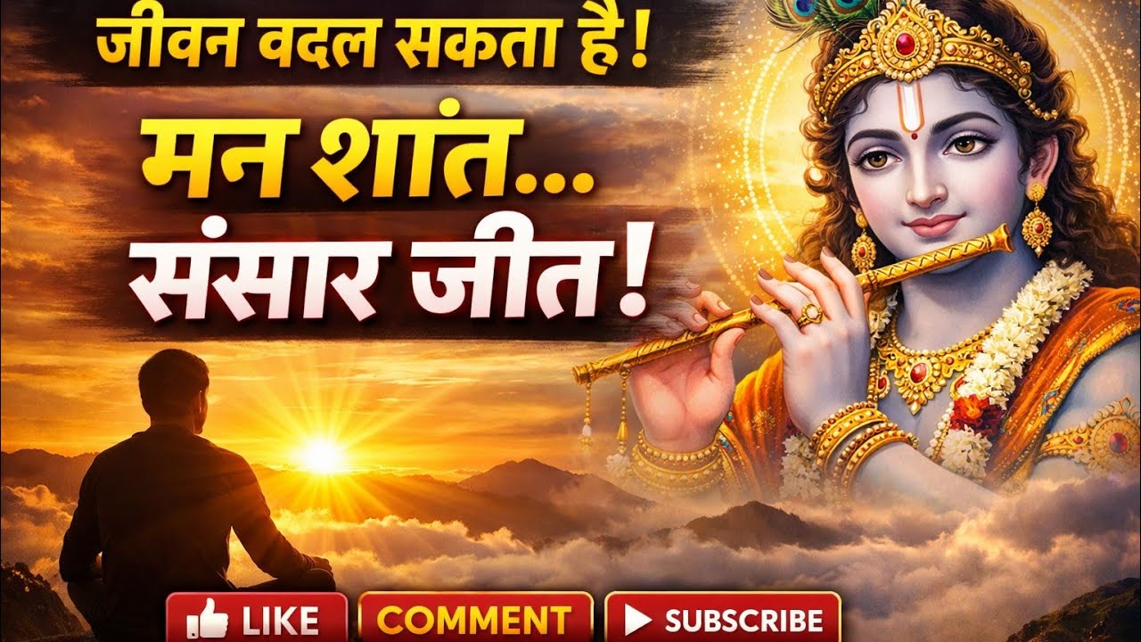 मन को शांत कैसे रखें | श्री कृष्ण की ये बातें आपका जीवन बदल देंगी | Krishna Vani 2026