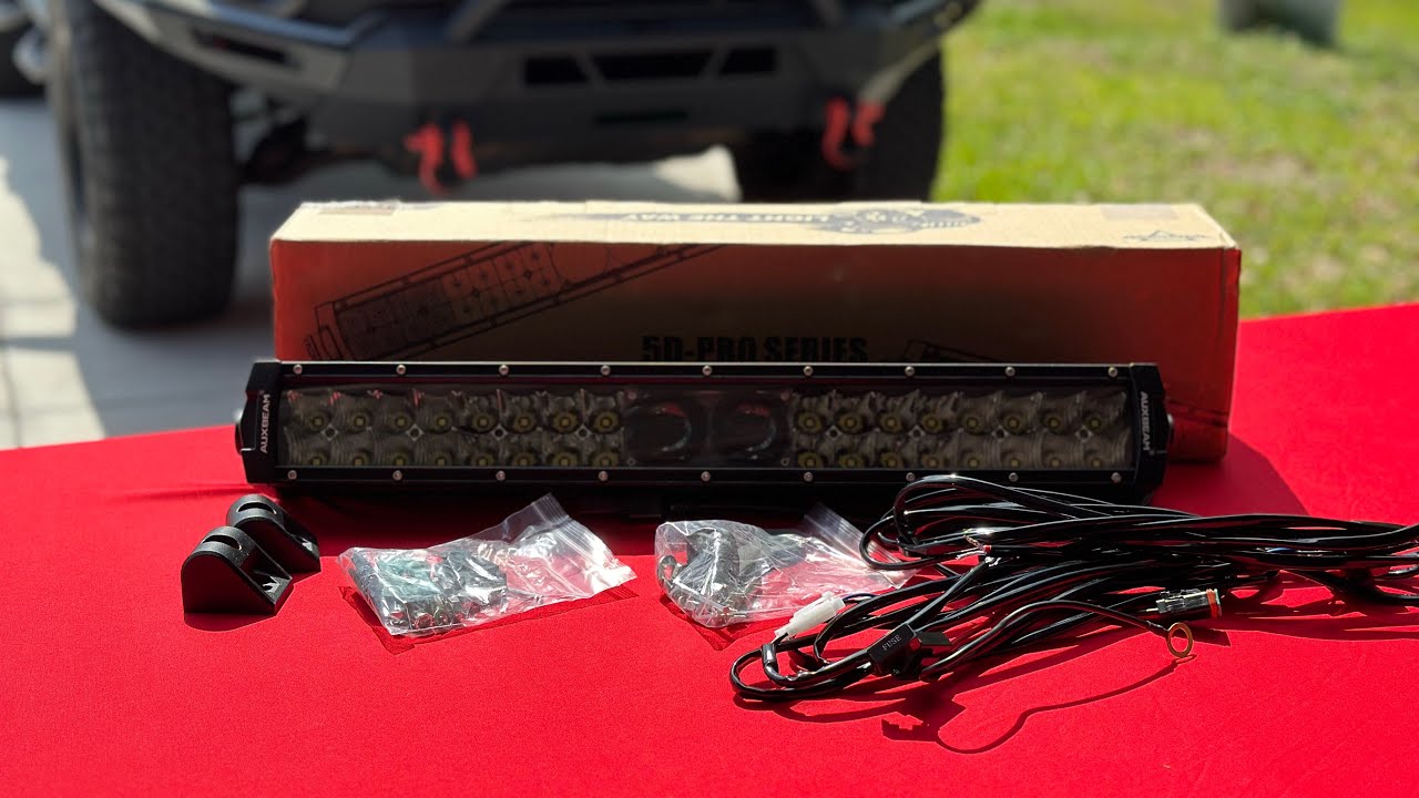 Auxbeam light bar 5D PRO SERIES install