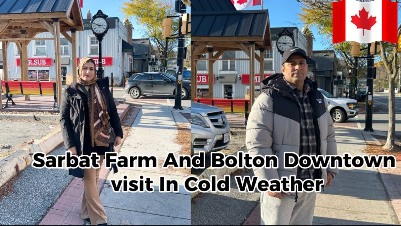 Sarbat farm  And Bolton Downtown Visit In A Cold Weather😇