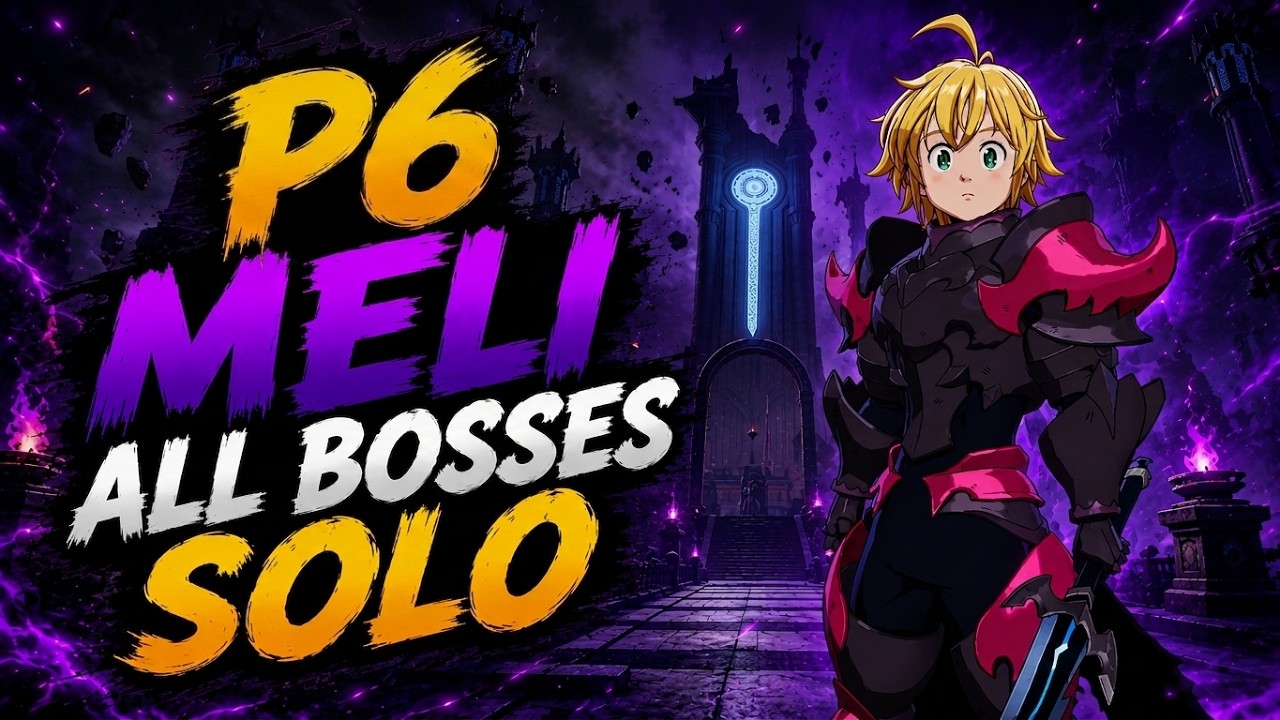 p6 Meliodas Taranis Sanctuary Raid Full Clear SOLO | The Seven Deadly Sins: Origin