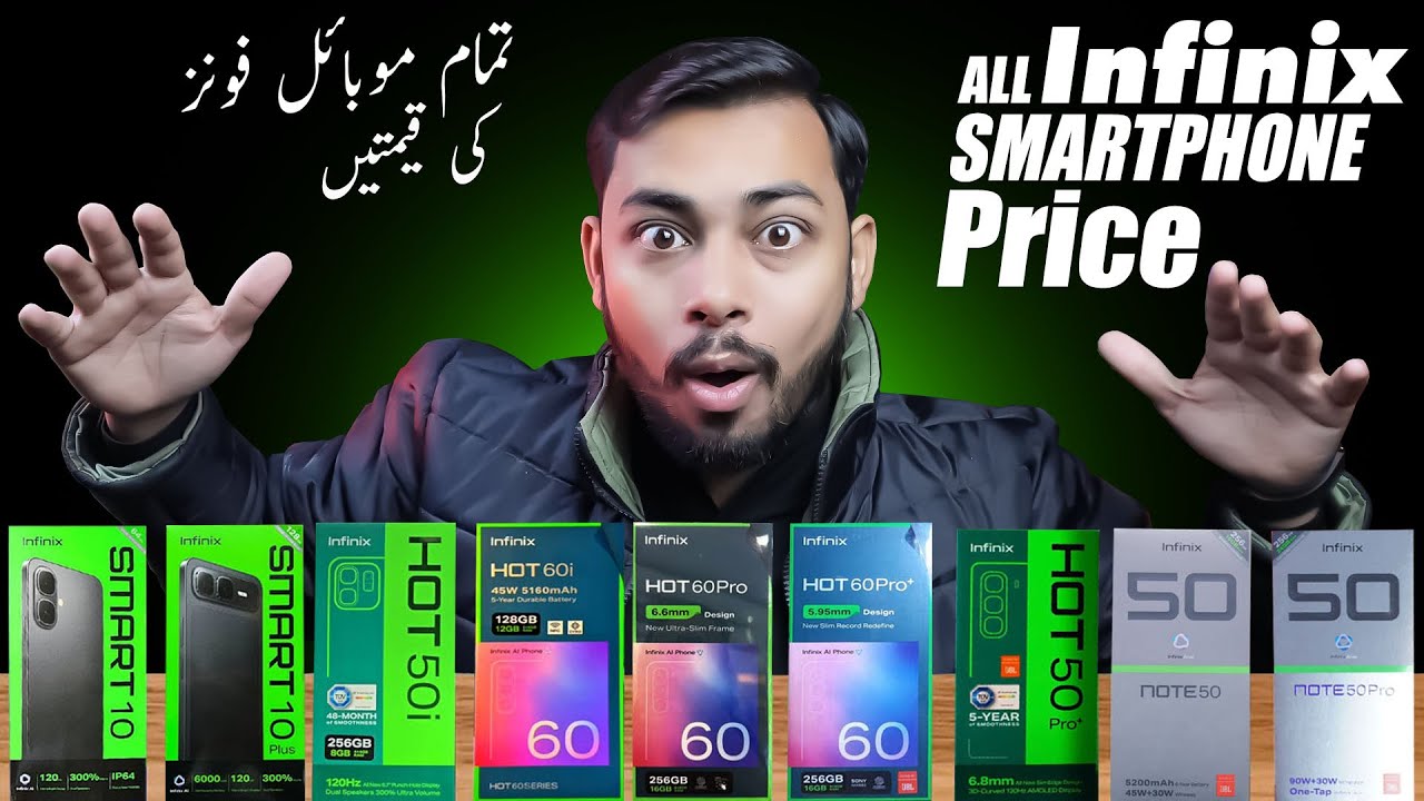 Infinix all Mobile Prices in Pakistan ⚡ Update 2026 | Infinix all latest Mobile Price list