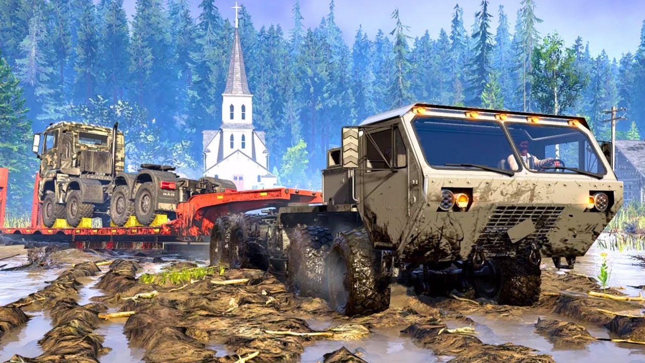 Drowned Truck MAN Rescue | SnowRunner Gameplay