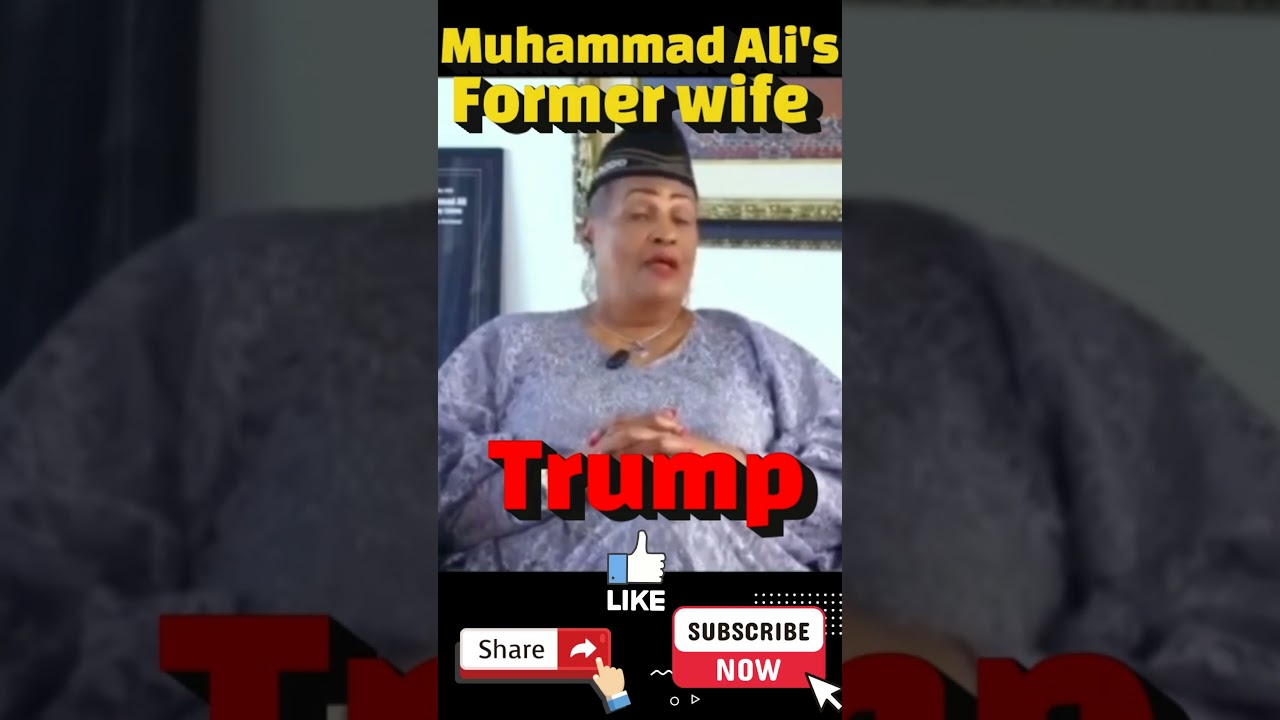 Muhammad Ali's Former Wife - TRUMP! AND I DON'T CARE WHAT YOU THINK #youtubeshorts #shorts