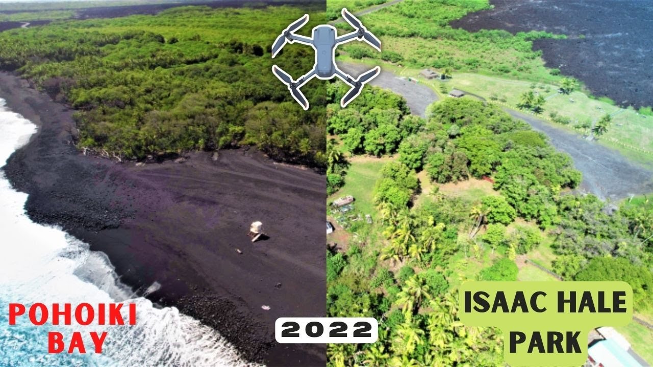 Hawaii Travel Video: Pohoiki Bay, Hotspring,  Isaac Hale Park