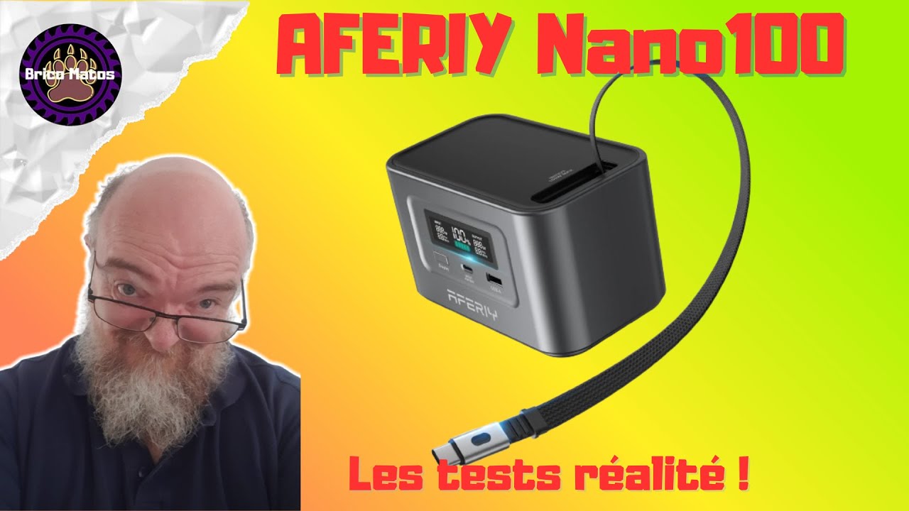 Plus jamais de câbles perdus ? Le Powerbank qui a tout intégré. | AFERIY Nano100
