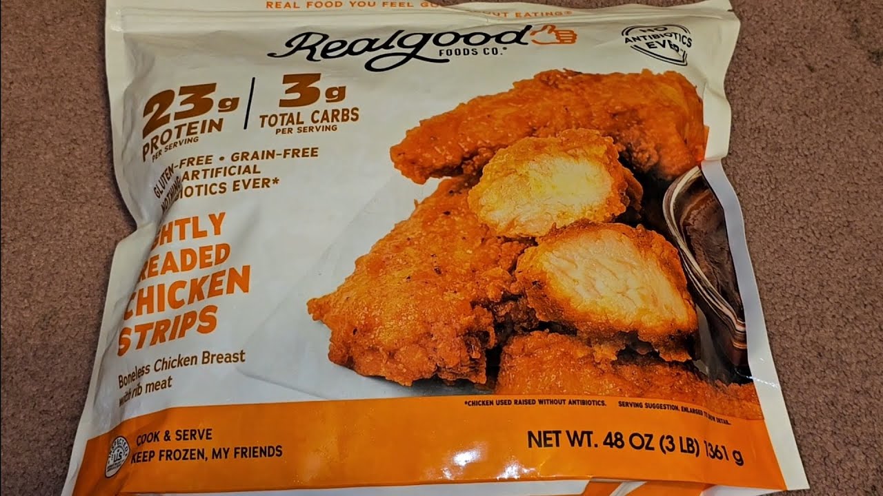 Costco Sale Item Review Realgood Foods Co. Lightly Breaded Chicken Strips Boneless Taste Test