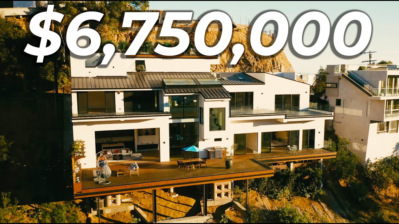 $6,750,000 Contemporary Mansion | Hollywood Hills House Tour