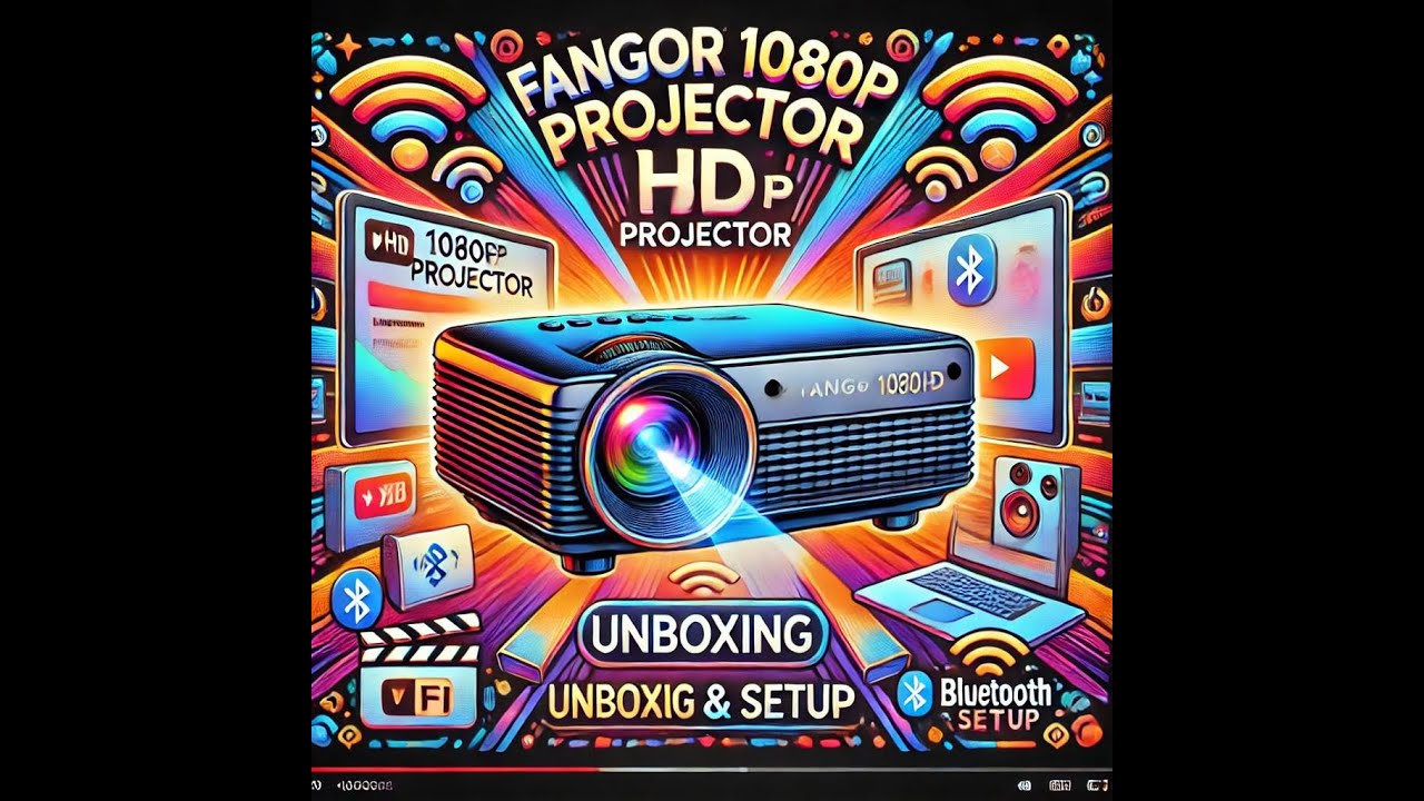 FANGOR 1080P HD Projector Review: Best WiFi Bluetooth Portable Home Theater | Unboxing & Setup