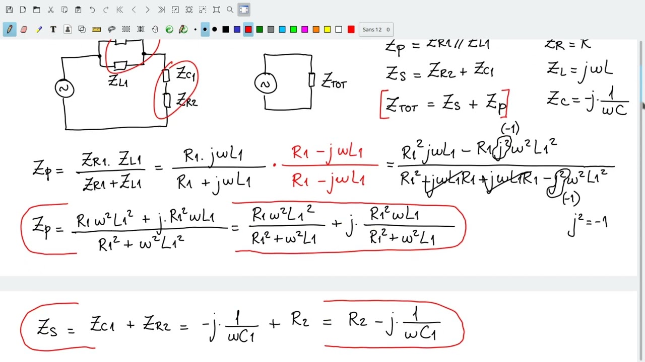 CIRCUITOS RLC - Ejercicio Resuelto Impedancia Total y Frecuencia de Resonancia