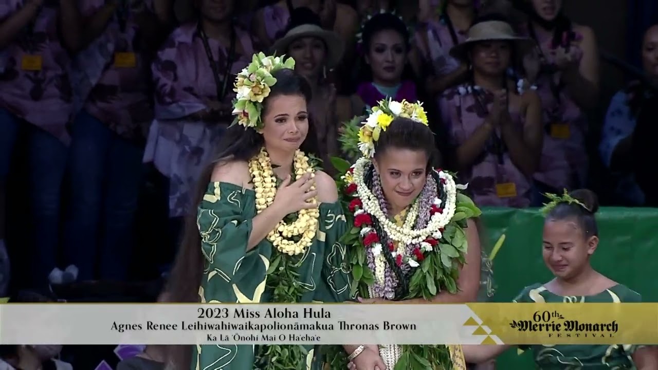 Miss Aloha Hula Agnes Renee Leihiwahiwaikapolionāmakua Thronas Brown