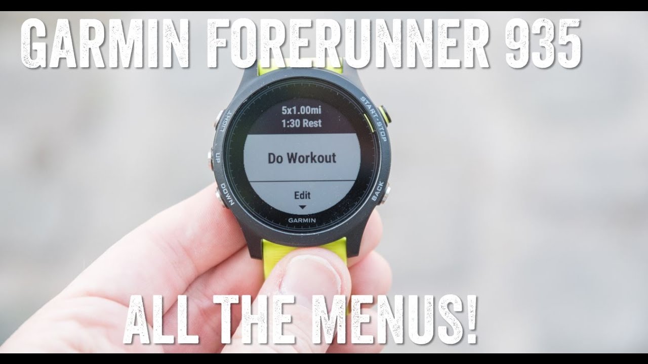 GARMIN FORERUNNER 935 - MENU DEEP-DIVE!