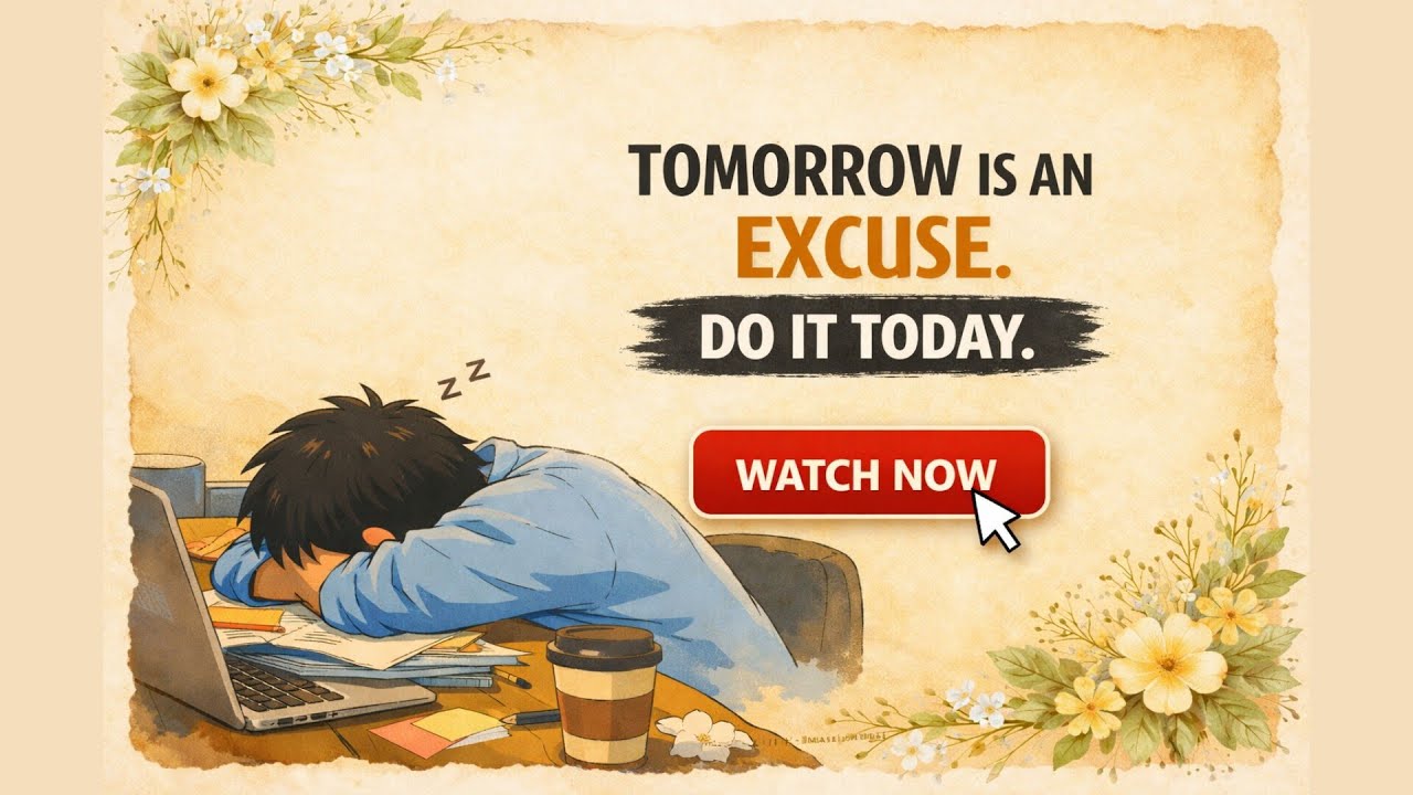 Tomorrow Was His Favorite Word | A Powerful Story About Procrastination