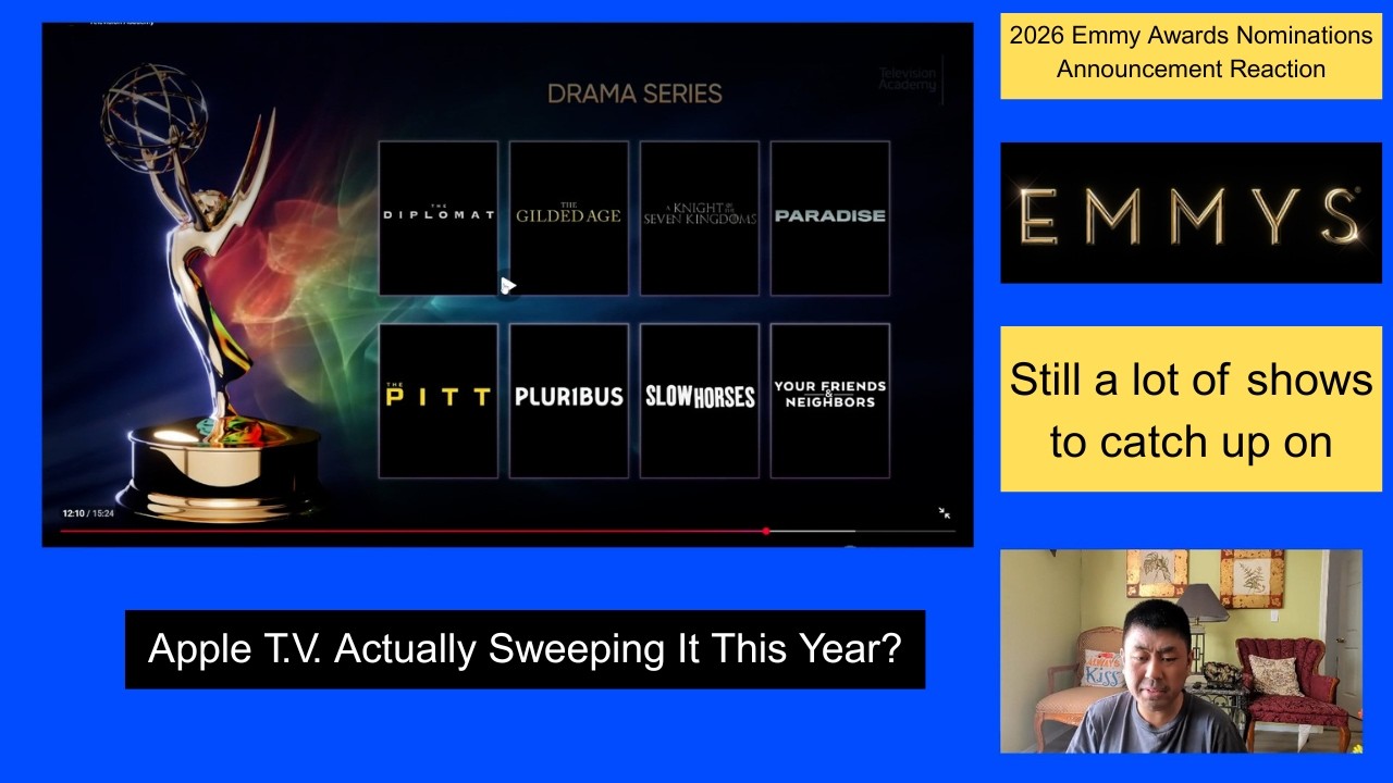 2026 Emmy Awards Nominations Announcement Reaction: Apple T.V. Actually Going to Sweep It This Year?