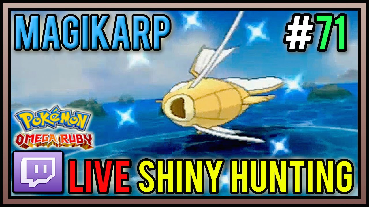 [Live] Shiny Magikarp at 58 Chain Fishing | Live Shiny Hunt #71 | Pokemon Omega Ruby