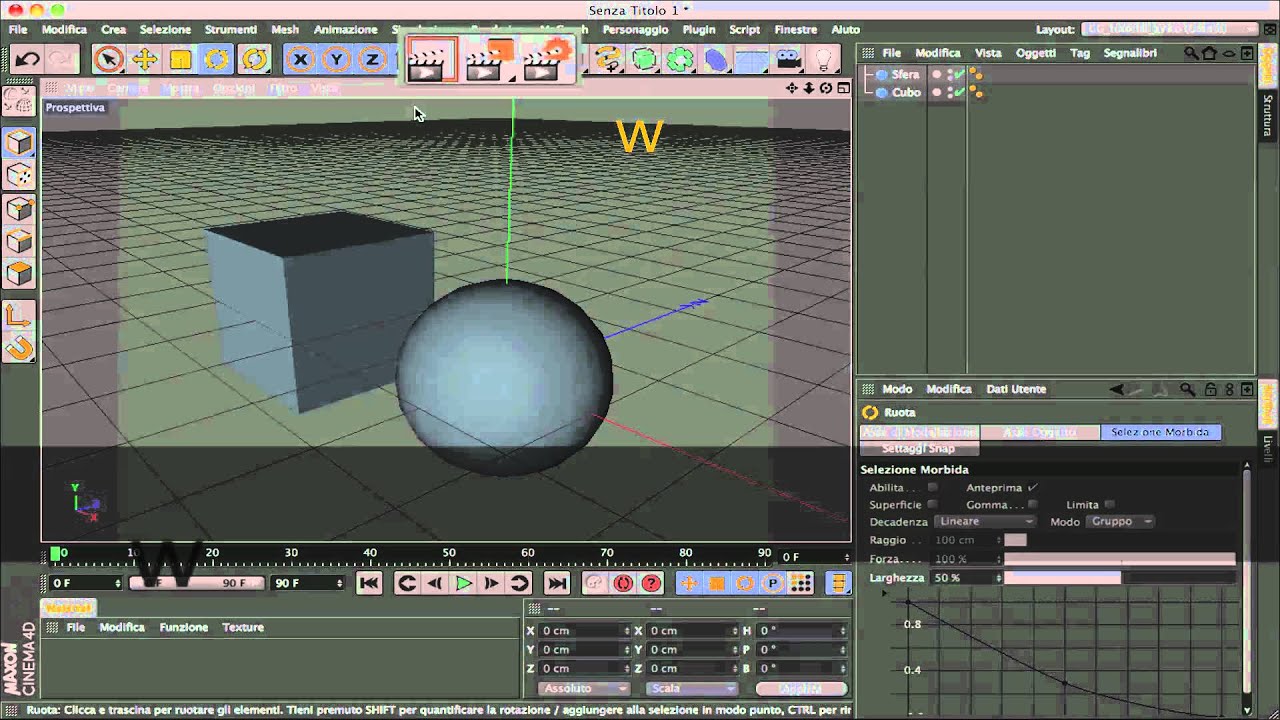 CINEMA 4D r13 - lezione 1 - interfaccia