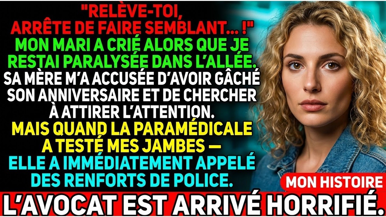 Mon mari m'a paralysée avec son prank - Mes parents m'ont traitée de dramatique, mais ils ne sava...