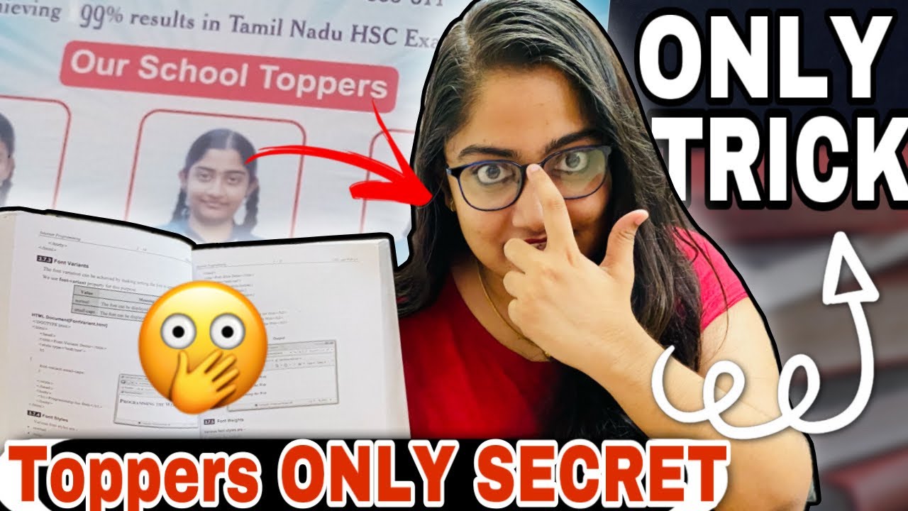 1 CRAZY TRICK I USED to Study LESS Study SMART🛑😳Toppers secret TRICK you never know