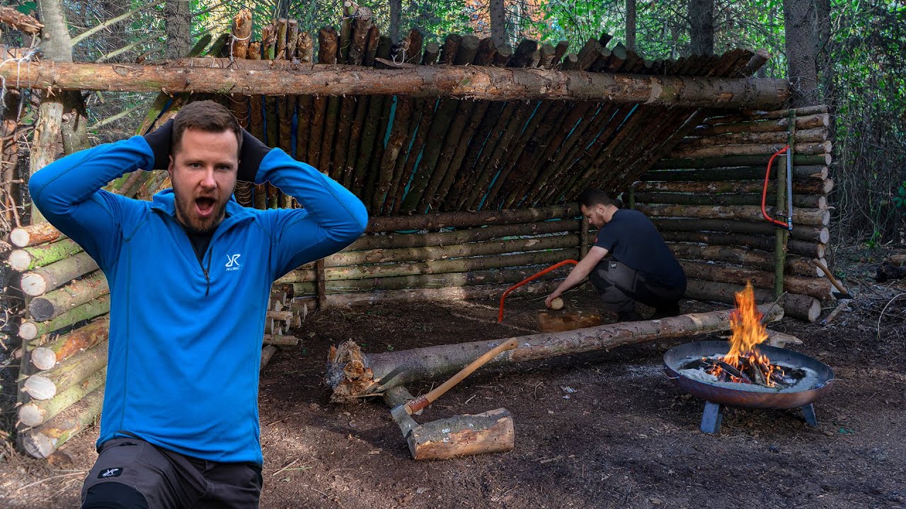 We BOUWEN een MEGA HUT in het BOS VAN GOVERT SWEEP #tomoutdoor