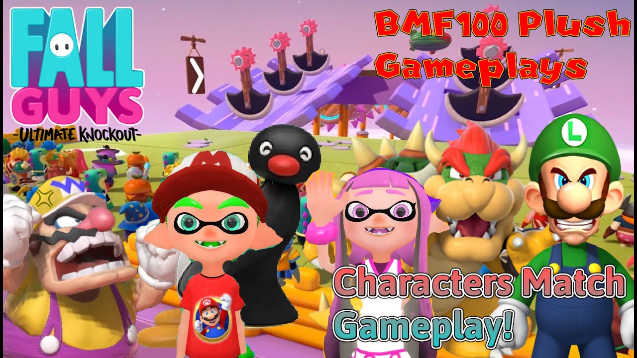 BMF100 Plush Gameplays: Fall Guys: Ultimate Knockout Characters Match Gameplay!