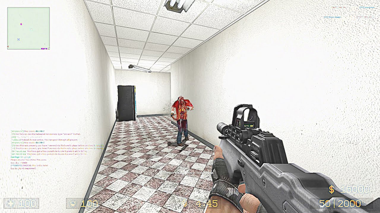 CSS: Zombie Survival Mod - zm_Hospital_64 on NiDE [Hellz edition] (ALL SECRETS)