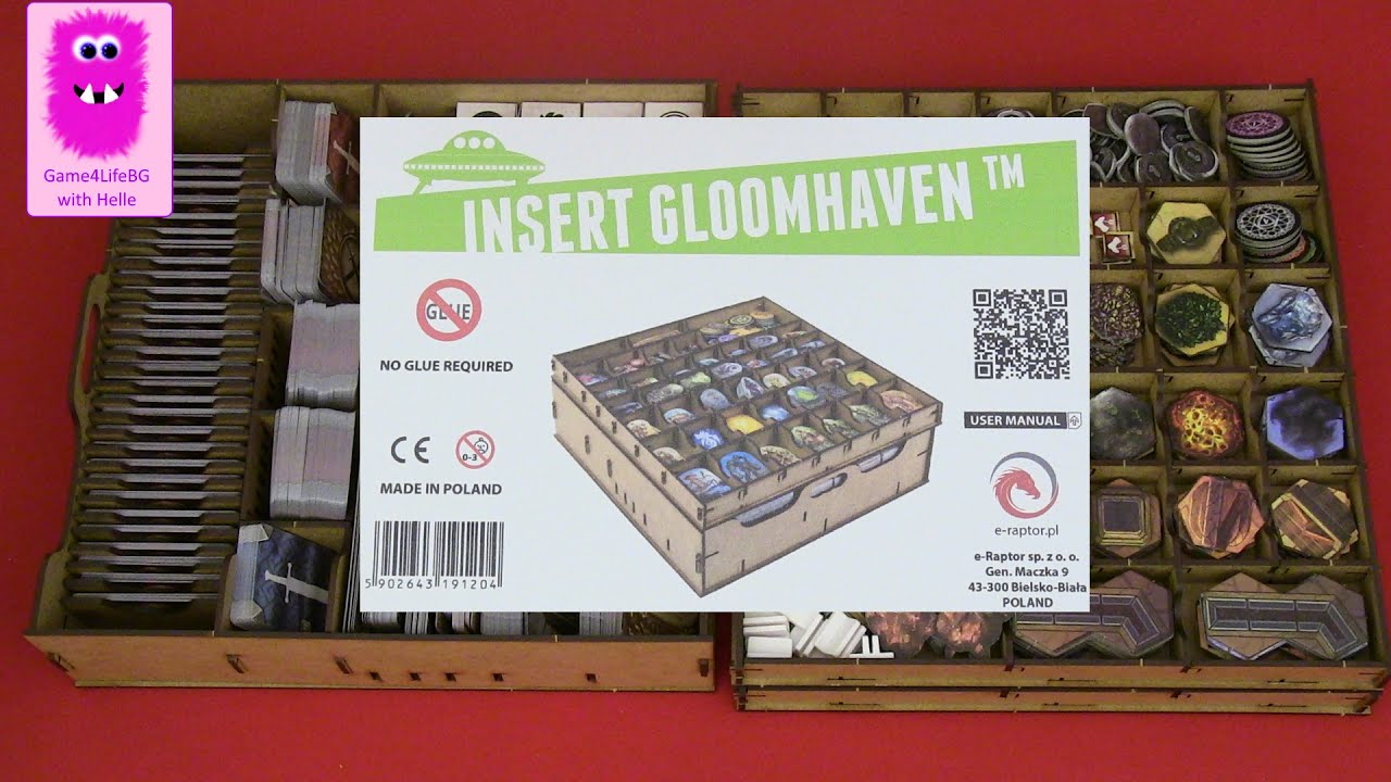 Gloomhaven insert/organizer from e-Raptor