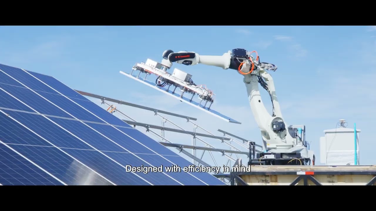 Trinabot PV module installation robot