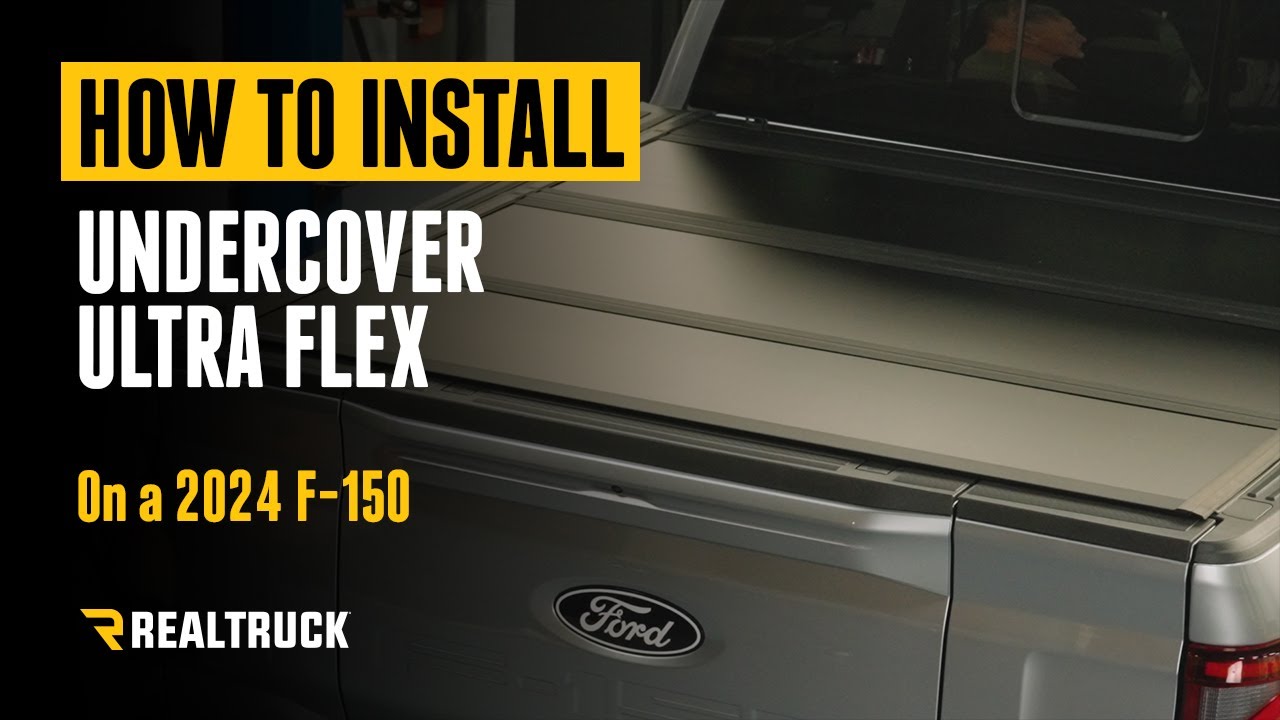 How to Install RealTruck UnderCover Ultra Flex Hard Folding Tonneau Cover on a 2024 Ford F-150