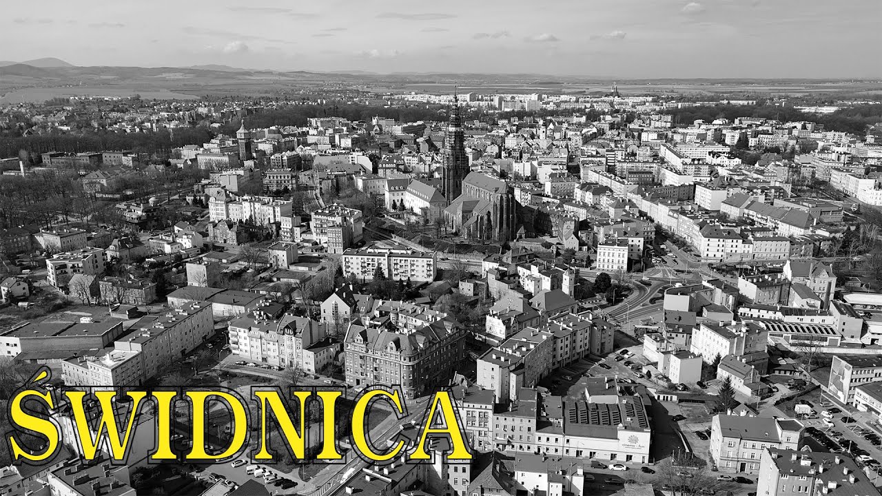 Świdnica z drona (Schweidnitz)