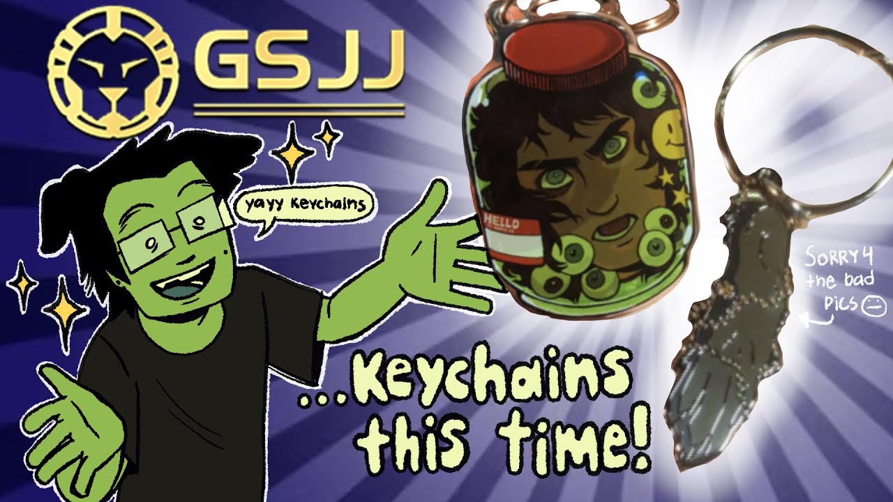 Turning My Art Into Keychains With GSJJ!! (timelapse+review)