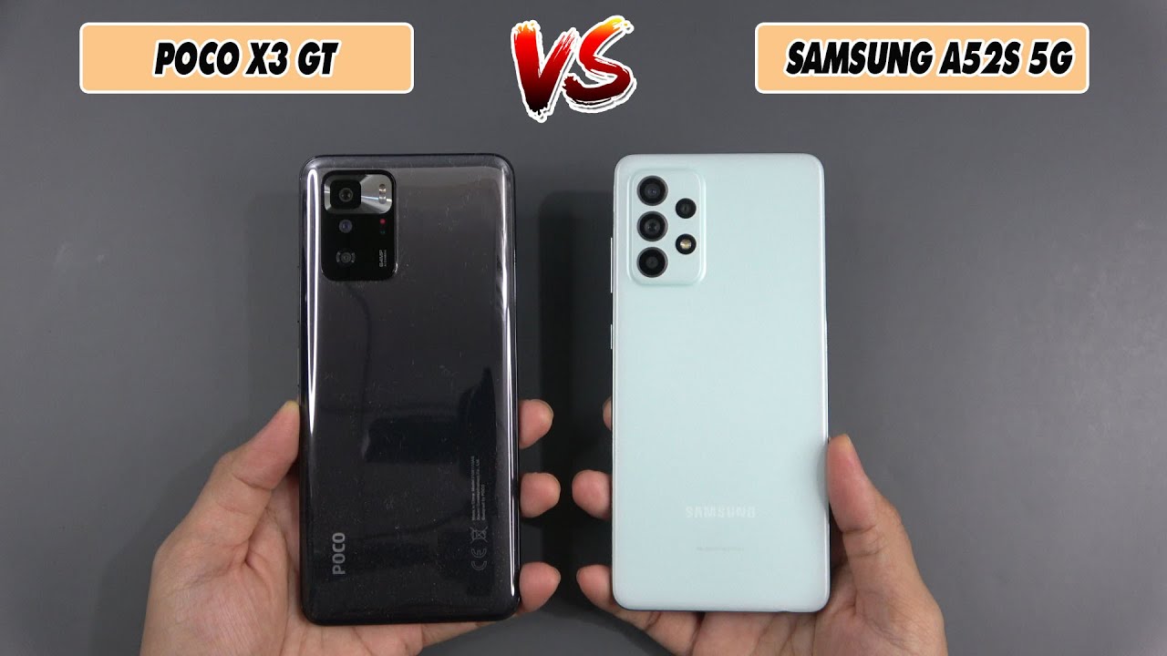 Poco X3 GT vs Samsung Galaxy A52s 5G  | SpeedTest and Camera comparison