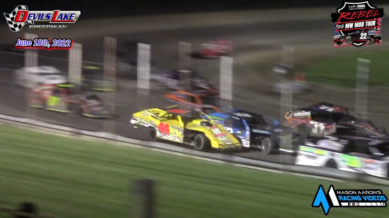 Devils Lake Speedway WISSOTA Midwest Modified A-Main (Rebel MW Mod Tour) (6/18/22)