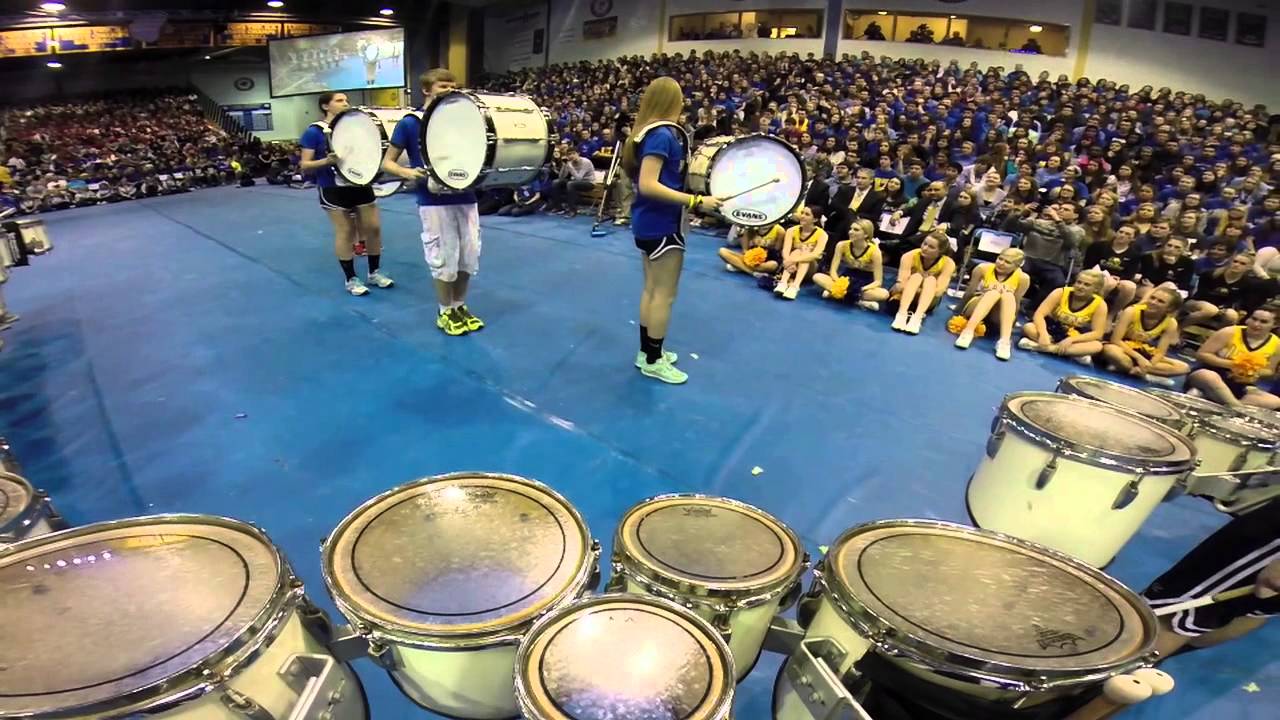 LTHS Drumline 2014 All School Assembly Tenor Cam