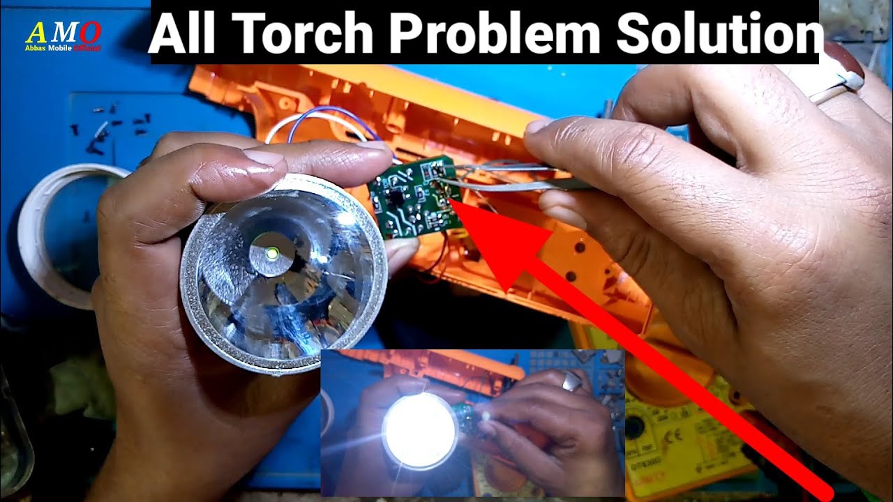 how to repair rechargeable torch China torch repair kaise karen LED ful not work torch Kaise banaye