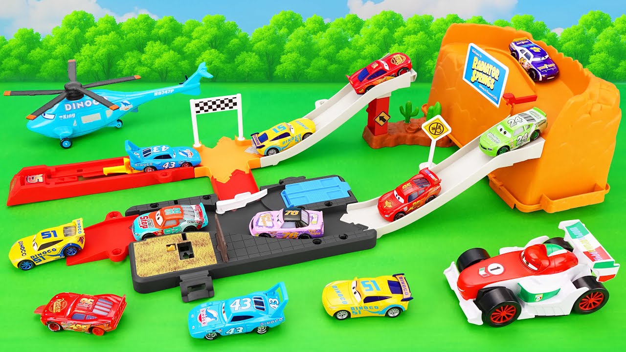 Disney Pixar Cars Collection Unboxing Review | Disney Pixar Cars Radiator Springs Mountain Race
