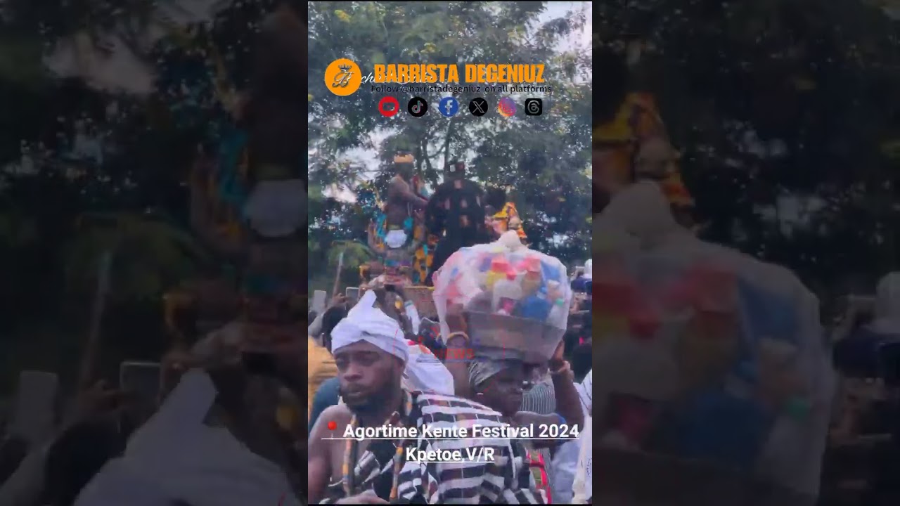 Kente Festival Celebration By The People Of Agortime Kpetoe in the Volta Region