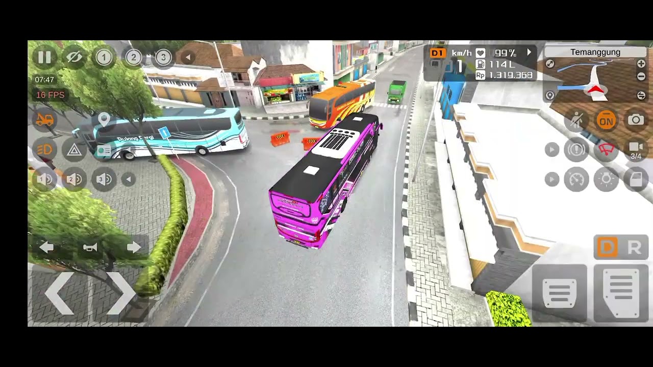Aku main game bussid pke mod Tungga Jaya black pink, ada dikit problem di aku nya