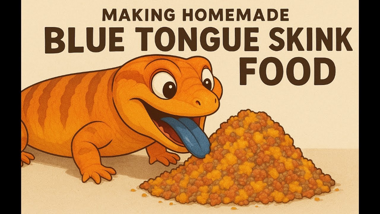 Making Nutritious Blue Tongue Skink Homemade 