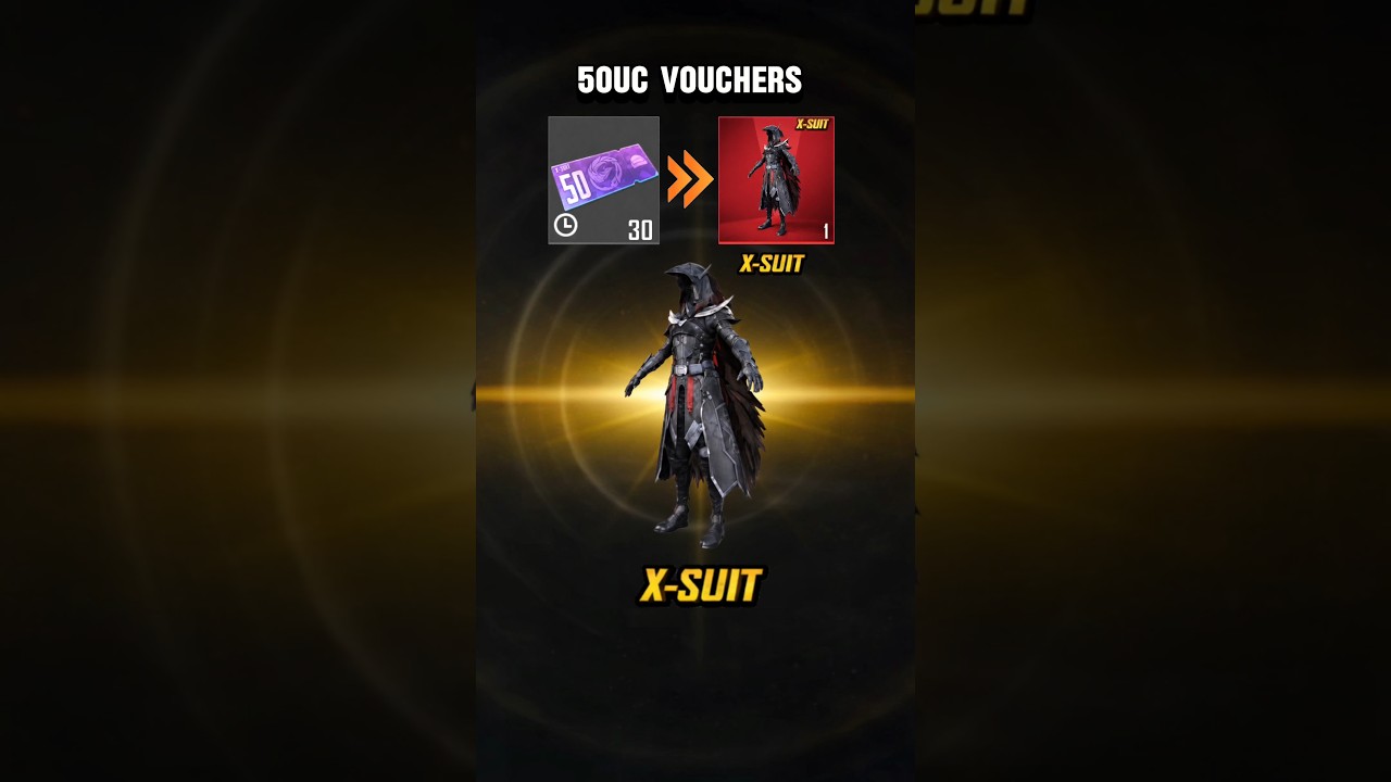 X-SUIT Only 50uc Vouchers 😲 #pubgmobile #pubg #bgmi