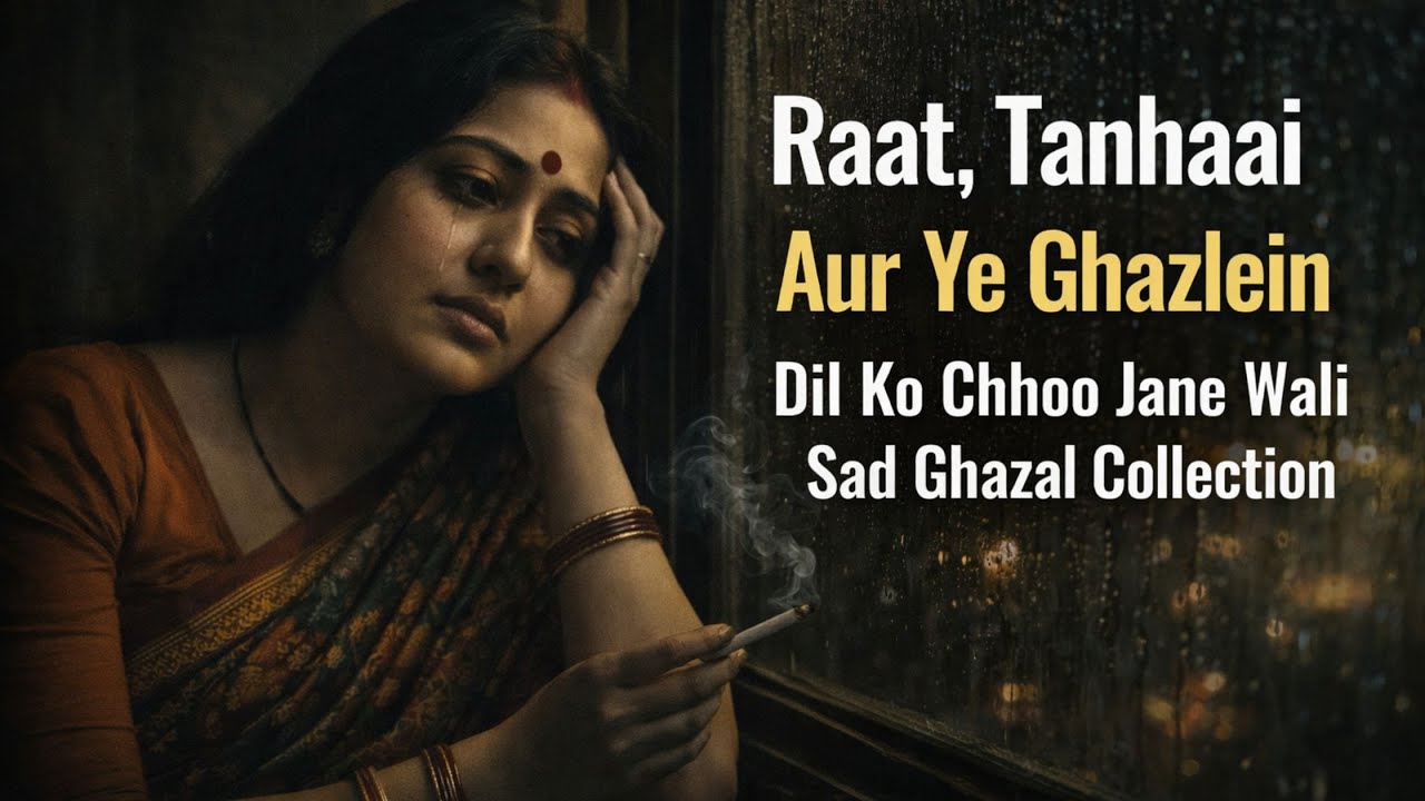 Sad Ghazal Collection Best of Sad Ghazals | Raat, Tanhaai Aur YecGhazlein | Dil Ko Chhoo Jane Wali