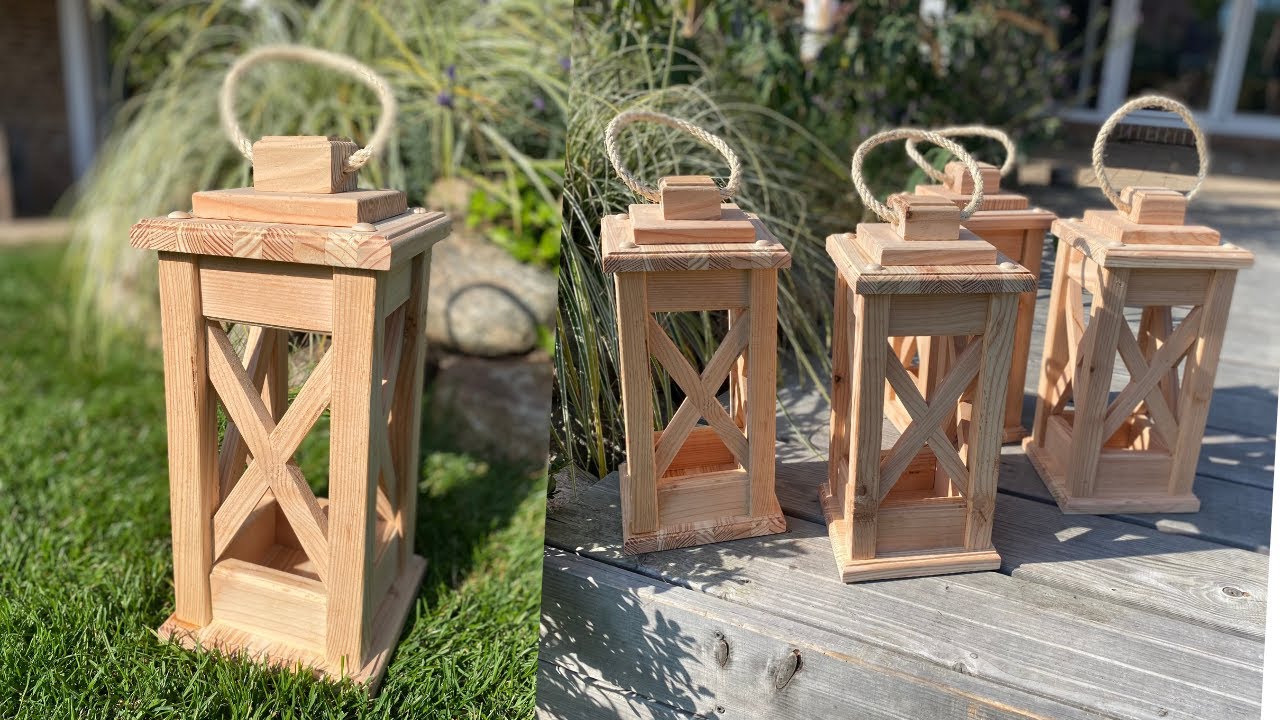 Holzlaterne aus Lärche DIY....#diy #woodworking #holzbearbeitung
