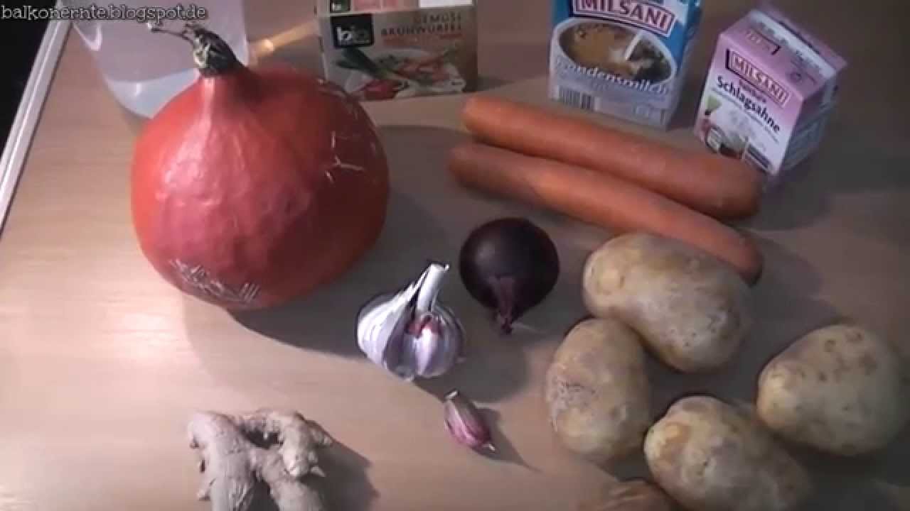 Rezept - Kürbissuppe mit Möhren und Kartoffeln schnell und einfach gemacht