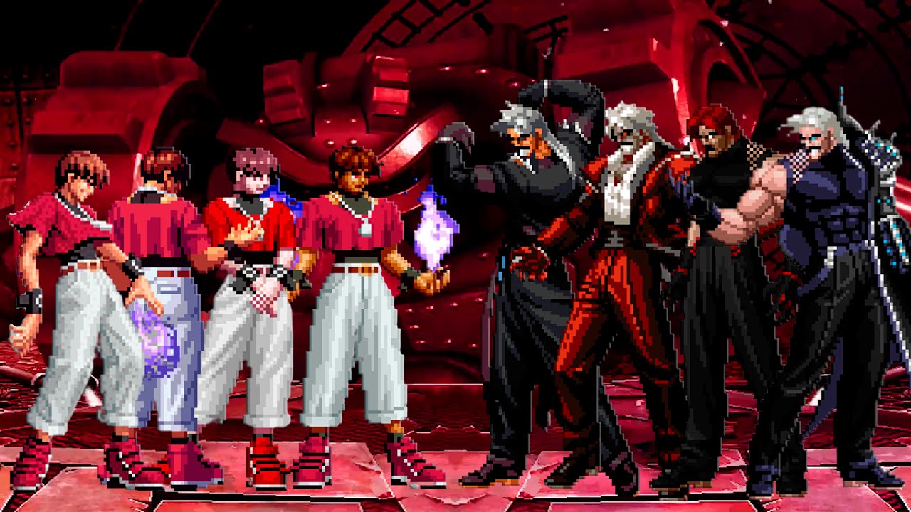[KOF Mugen] Orochi Chris Team vs Rugal Bernstein Team