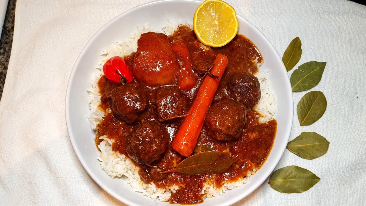domoda boulette/domoda farine/ meatball stew