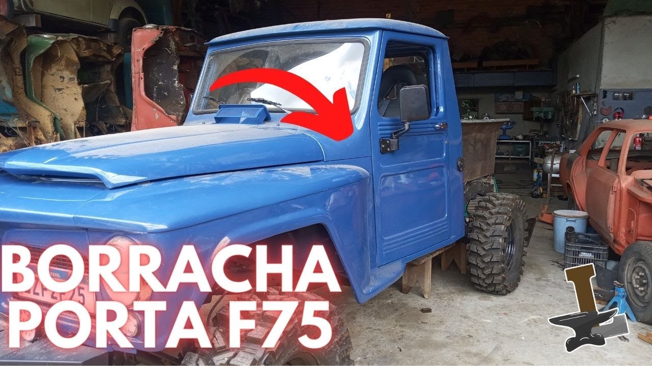 Como colocar borracha na porta da F75 e Rural