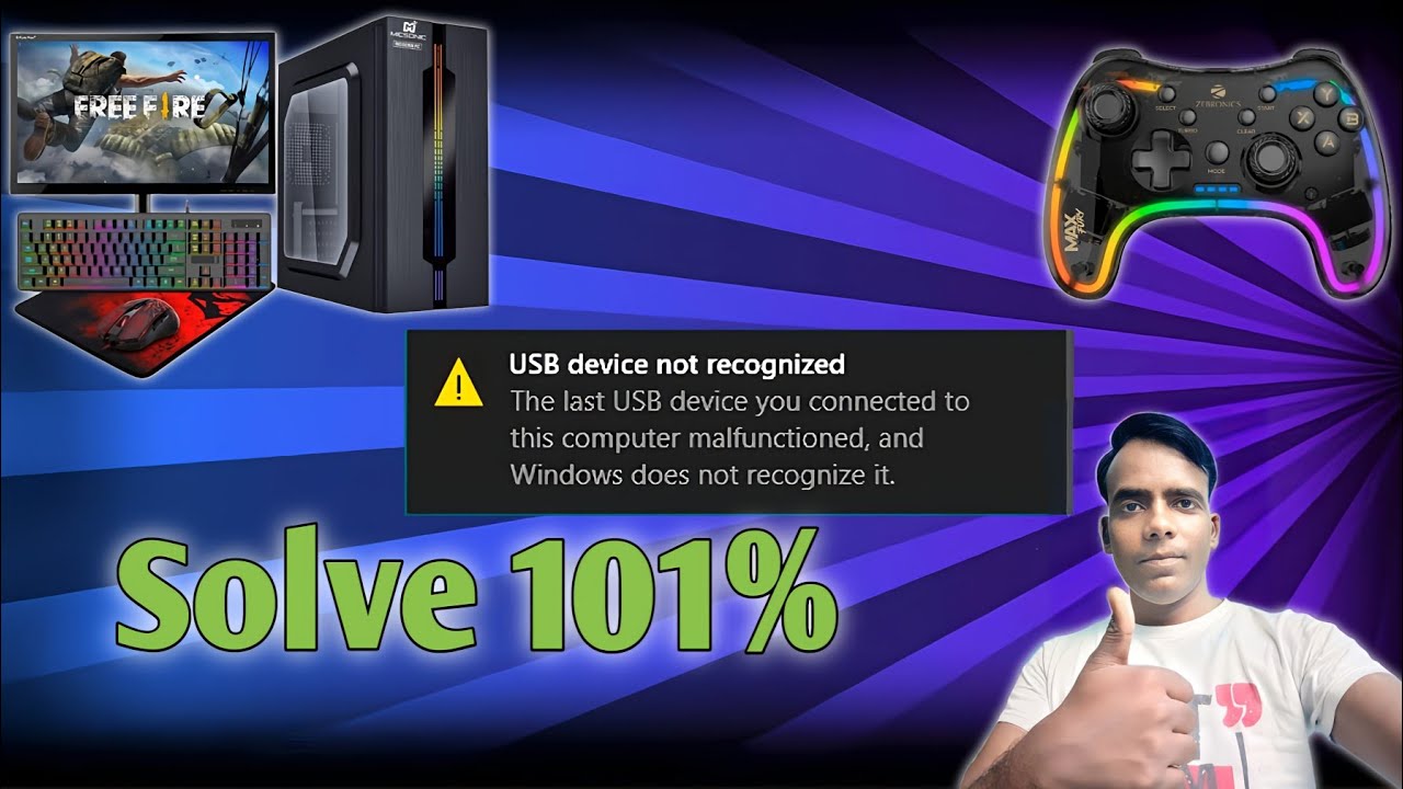 USB not Recognised | Pc Gaming pad USB Not Recognised Problem Solved