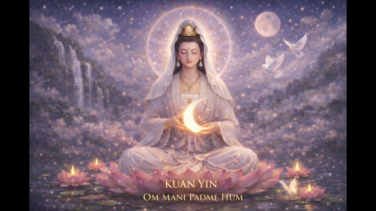 🌙 Mantra de Kuan Yin para Sono Profundo | Om Mani Padme Hum