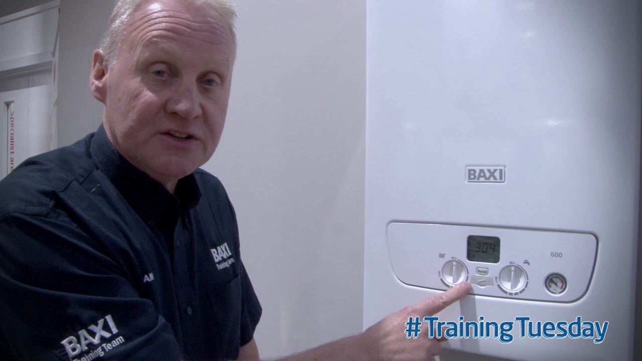 How you put the Baxi 600 Combi into the service function (commonly know as chimney sweep mode)